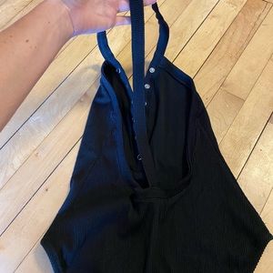 Black one piece urban outfitters swimsuit